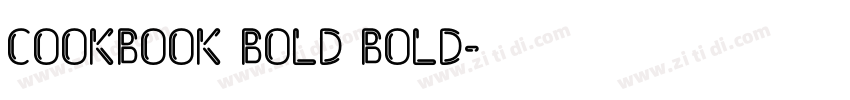 Cookbook Bold Bold字体转换